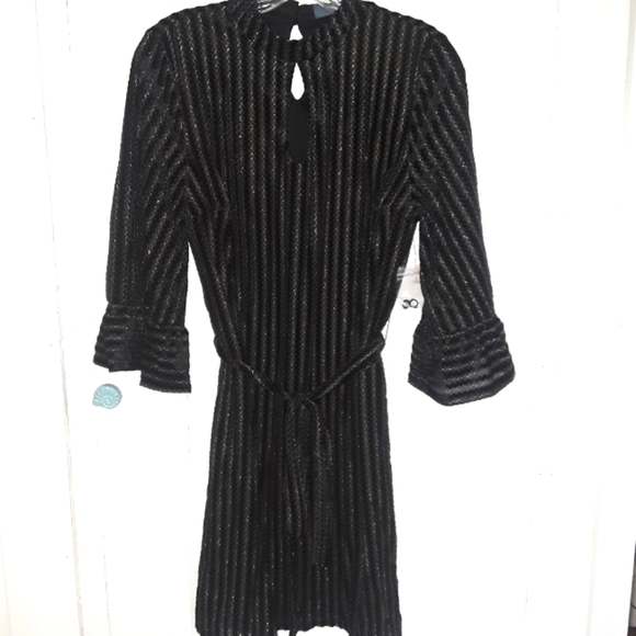 Modcloth Chevron Mock Neck Dress Size Medium - Picture 5 of 12